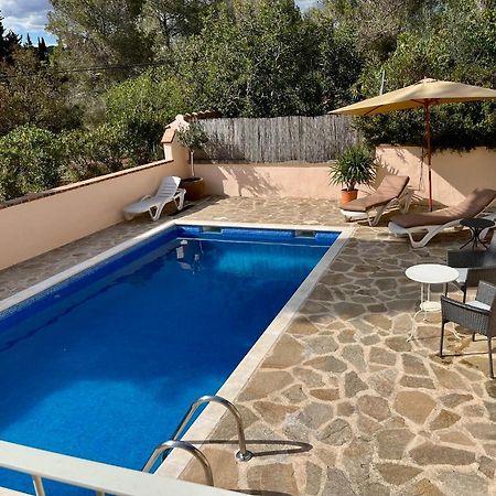 Apartment In Country House With Views And Pool Vespellá Eksteriør bilde