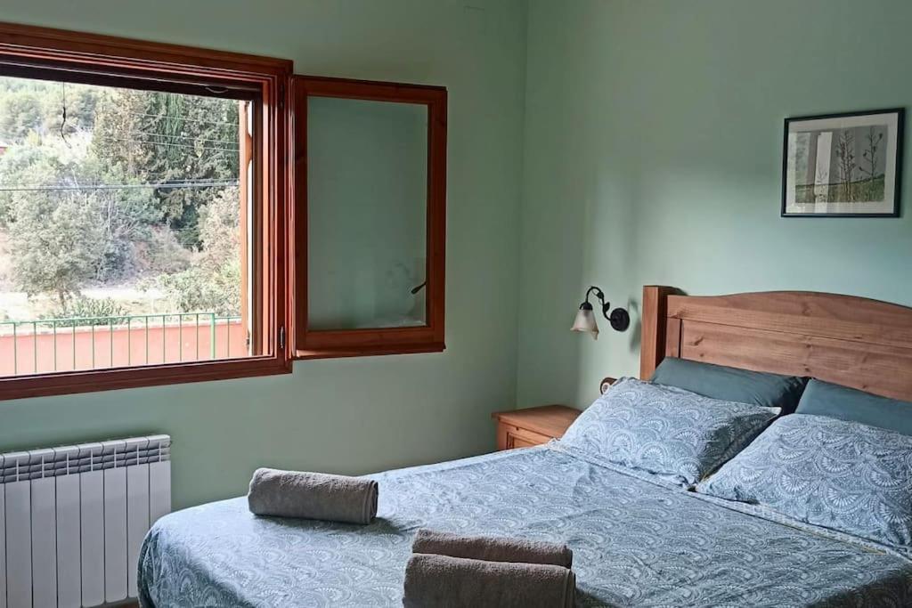 Apartment In Country House With Views And Pool Vespellá Eksteriør bilde