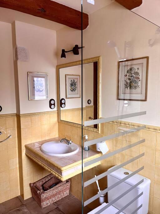Apartment In Country House With Views And Pool Vespellá Eksteriør bilde