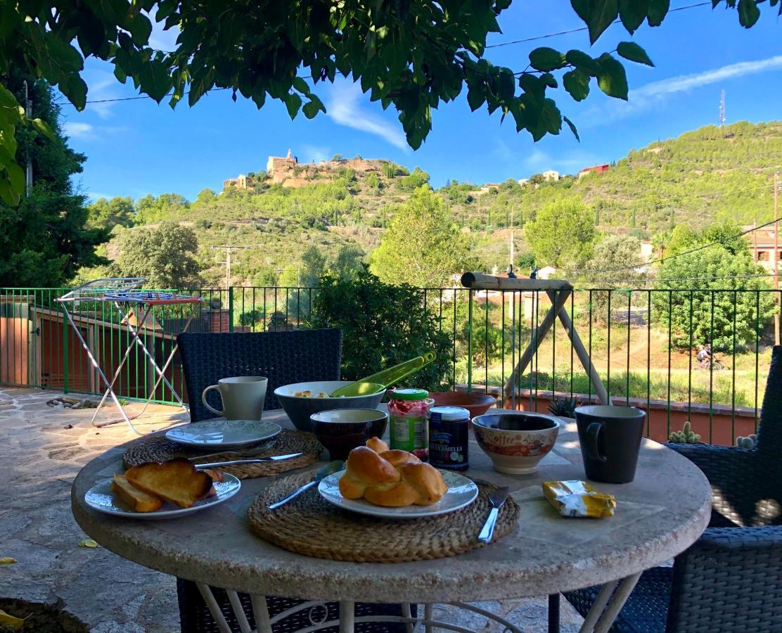 Apartment In Country House With Views And Pool Vespellá Eksteriør bilde